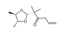 2-((4R,5R)-4,5-dimethyl-1,3-dioxolan-2-yl)-2-methylhex-5-en-3-one结构式