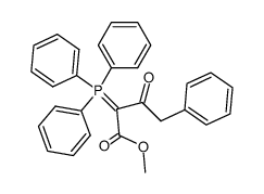 Triphenylphosphin-phenacetyl-methoxycarbonyl-methylen结构式