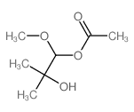 (2-hydroxy-1-methoxy-2-methyl-propyl) acetate结构式