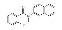 2-bromo-N-methyl-N-(2-naphthyl)benzamide结构式