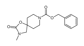 3-methyl-8-(carbobenzyloxy)-1-oxa-3,8-diazaspiro[4.5]decan-2-one Structure
