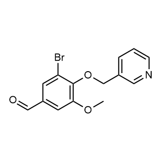 3-Bromo-5-methoxy-4-(pyridin-3-ylmethoxy)benzaldehyde Structure