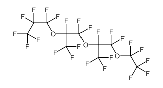 1,1,1,2,3,3-hexafluoro-2-(1,1,2,2,3,3,3-heptafluoropropoxy)-3-[1,1,1,2,3,3-hexafluoro-3-(1,1,2,2,2-pentafluoroethoxy)propan-2-yl]oxypropane结构式