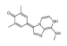 2,6-dimethyl-4-[8-(methylamino)-7H-imidazo[1,2-a]pyrazin-3-ylidene]cyclohexa-2,5-dien-1-one结构式