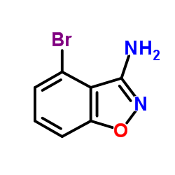 4-溴苯并[d]异恶唑-3-胺结构式