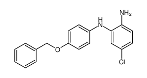 N1-(4-(benzyloxy)phenyl)-5-chlorobenzene-1,2-diamine结构式