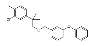 2-chloro-1-methyl-4-[2-methyl-1-[(3-phenoxyphenyl)methoxy]propan-2-yl]benzene Structure
