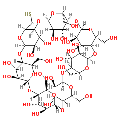 6-Deoxy-6-mercapto-β-cyclodextrin structure