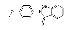 2-(4-Methoxyphenyl)-1,2-benzisoselenazol-3(2H)-one结构式