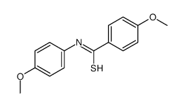 4-methoxy-N-(4-methoxyphenyl)benzenecarbothioamide结构式