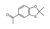 2,2-dimethyl-5-acetyl-1,3-benzoxathiole结构式