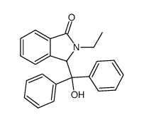 N-ethyl diphenylcarbinyl-3 phtalimidine结构式