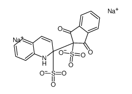 2-(2,3-二氢-1,3-二氧代磺基-1H-茚-2-基)喹啉磺酸二钠盐结构式