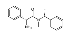 (R)-2-amino-N-methyl-2-phenyl-N-((R)-1-phenylethyl)acetamide Structure