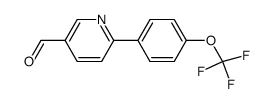 6-[4-(三氟甲氧基)苯基]-3-吡啶甲醛结构式