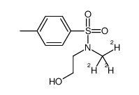 N-2-羟乙基-N-(甲基-d3)-对甲苯磺酰胺结构式
