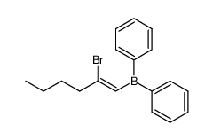 (Z)-2-bromo-1-(diphenylboryl)-1-hexene结构式