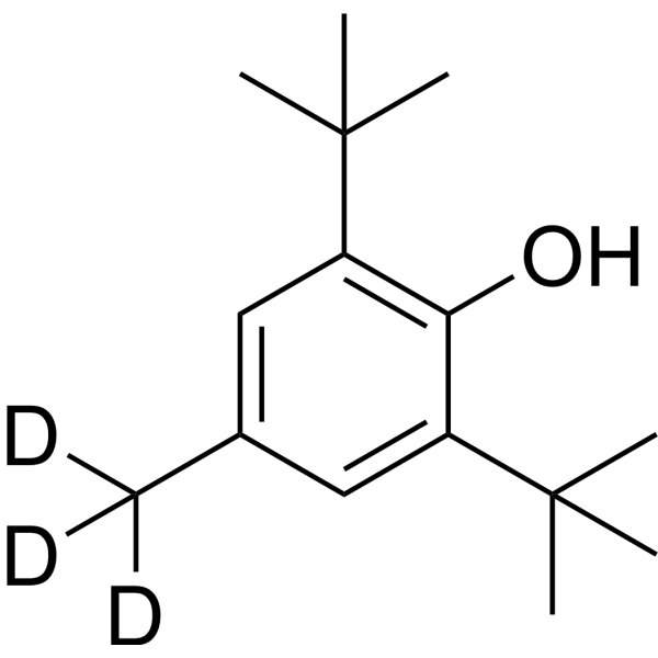Butylated hydroxytoluene-d3 Structure