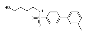 N-(4-hydroxybutyl)-4-(3-methylphenyl)benzenesulfonamide Structure