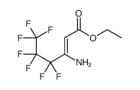 ethyl 3-amino-4,4,5,5,6,6,6-heptafluorohex-2-enoate Structure