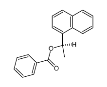 (R)-1-(naphthalen-1-yl)ethyl benzoate结构式
