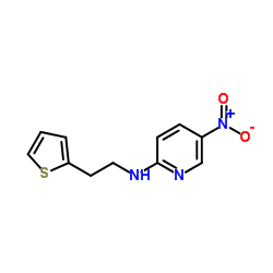 5-Nitro-N-[2-(2-thienyl)ethyl]-2-pyridinamine Structure