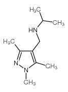 N-[(1,3,5-三甲基-1H-吡唑-4-基)甲基]-2-丙胺结构式