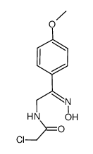 (E)-α-(Chloracetylamino)-p-methoxyacetophenon-oxim结构式
