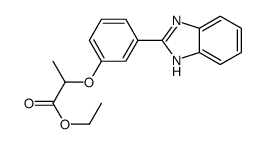 ethyl 2-[3-(1H-benzimidazol-2-yl)phenoxy]propanoate结构式