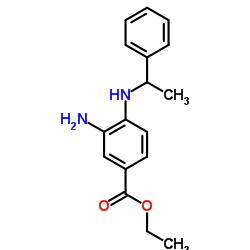 Ethyl 3-amino-4-[(1-phenylethyl)amino]benzoate Structure