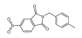 2-[(4-methylphenyl)methyl]-5-nitroisoindole-1,3-dione结构式