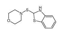 4-(2,3-dihydro-1,3-benzothiazol-2-ylsulfanyl)morpholine结构式