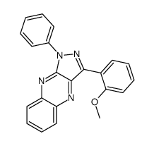 3-(2-methoxyphenyl)-1-phenylpyrazolo[4,3-b]quinoxaline结构式