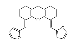 4,5-bis(furan-2-ylmethylidene)-2,3,6,7,8,9-hexahydro-1H-xanthene Structure