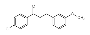 4'-CHLORO-3-(3-METHOXYPHENYL)PROPIOPHENONE结构式
