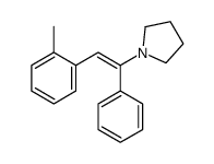 1-[2-(2-methylphenyl)-1-phenylethenyl]pyrrolidine Structure