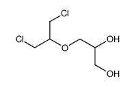 3-(1,3-dichloropropan-2-yloxy)propane-1,2-diol结构式