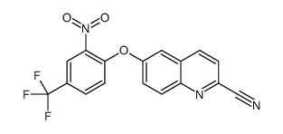 6-[2-nitro-4-(trifluoromethyl)phenoxy]quinoline-2-carbonitrile Structure