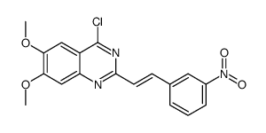 4-chloro-6,7-dimethoxy-2-[2-(3-nitrophenyl)ethenyl]quinazoline Structure