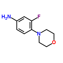3-Fluoro-4-morpholinoaniline structure