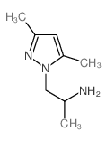 1-(3,5-二甲基-1H-吡唑-1-基)-2-丙胺结构式