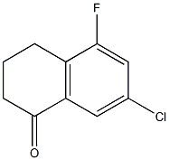 7-chloro-5-fluoro-3,4-dihydronaphthalen-1(2H)-one Structure