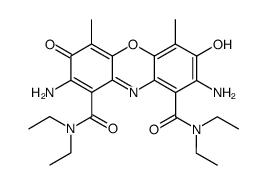 2,8-diamino-1,9-bis(diethylcarbamoyl)-7-hydroxy-4,6-dimethyl-3H-phenoxazin-3-one Structure