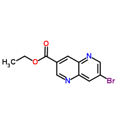 Ethyl 7-bromo-1,5-naphthyridine-3-carboxylate Structure