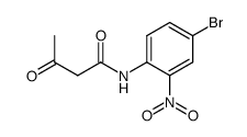 N-(4-bromo-2-nitrophenyl)-3-oxobutanamide结构式