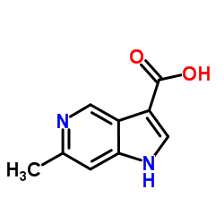 6-甲基-5-氮杂吲哚-3-羧酸结构式