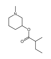 2-methyl-butyric acid-(1-methyl-[3]piperidyl ester) Structure