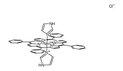 bis(imidazole)(tetraphenylphorphyrinato)manganese(III) chloride Structure