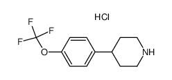4-(4-三氟甲氧基苯基)-哌啶盐酸盐结构式