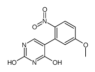 5-(5-甲氧基-2-硝基苯基)尿嘧啶结构式